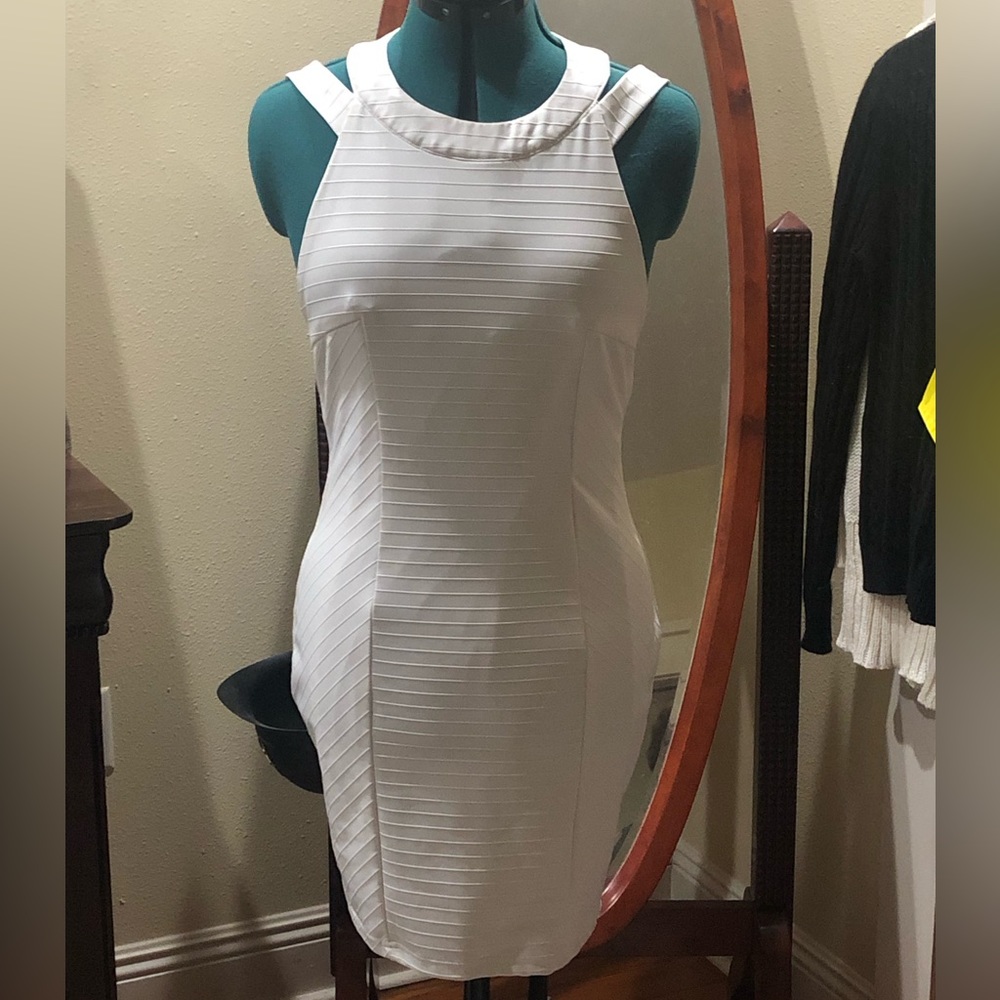 White hot slinky party dress